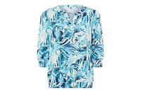 Olsen Women's Palm Print Tunic T-Shirt