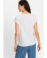 Olsen Women's Placement Puff Print T-Shirt