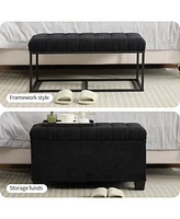 Multifunctional Storage Ottoman Bench: End of Bed