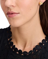 Kate Spade New York Gold-Tone Pave & Imitation Pearl Shell Stud Earrings