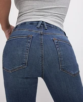 Good American Petite Mid-Rise Flare-Leg Jeans