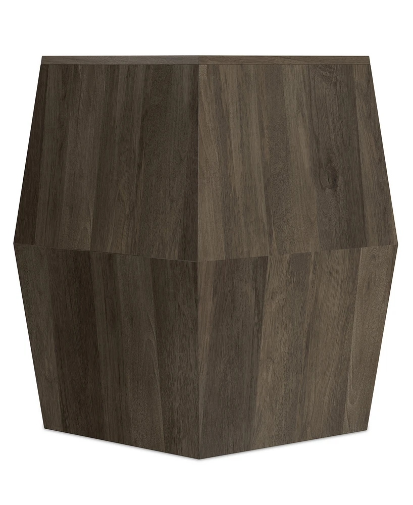 Simpli Home 22" Mango Wood Terry Side Table