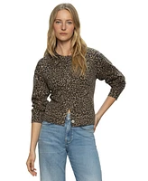 Sanctuary Women's Must-Have Animal-Print Long-Sleeve Cardigan