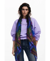 Desigual Women's Leaf scarf
