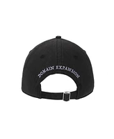 Jujutsu Kaisen Men's Satoru Gojo Crossed Fingers Black Unstructured Baseball Cap