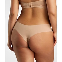 Siella Women's Organic Cotton No-Show Thong