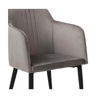 Set of Two Fabric Upholstered Arm Chairs – Versatile and Stylish