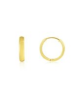 The Lovery Gold Huggie Hoop Earrings 14K Gold