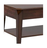 Modern Lift-Top Coffee Table with Storage Shelf and Hidden Compartment
