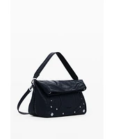 Desigual Women's Medium embroidered faux leather bag