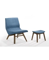 Lounge Chair with Ottoman – Upholstered Design for Relaxation