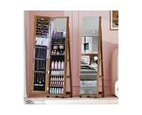 Vlsrka Jewelry Mirror Cabinet with Mirror and Lights
