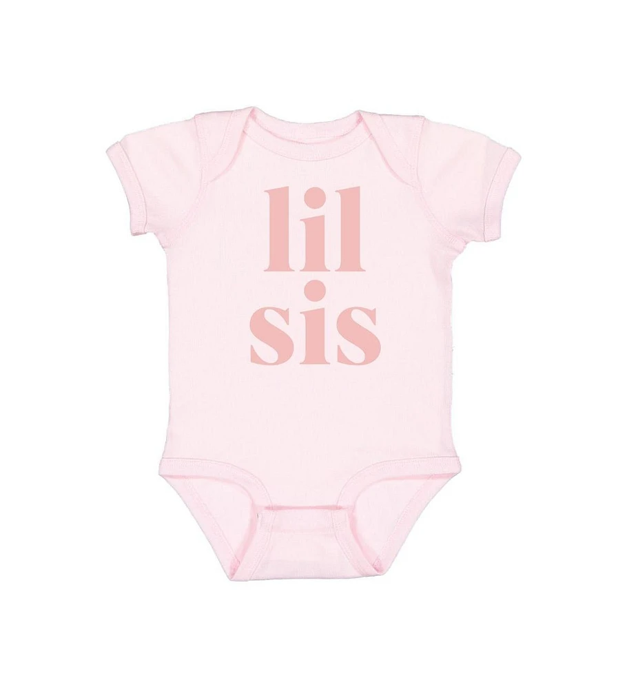 Sweet Wink Baby Girls Lil Sis Short Sleeve Bodysuit