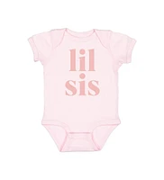 Sweet Wink Baby Girls Lil Sis Short Sleeve Bodysuit