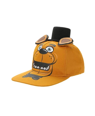 Five Nights at Freddy's Boys Bug Face Freddy Youth Brown Snapback Hat