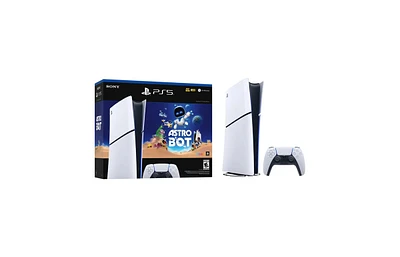 Sony - PlayStation 5 Slim Console Digital Edition - Astro Bot Bundle - White