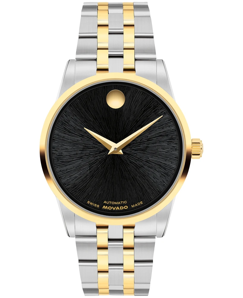 Movado Women's Museum Classic Swiss Automatic Stainless-Steel Yellow Pvd Watch, 33mm