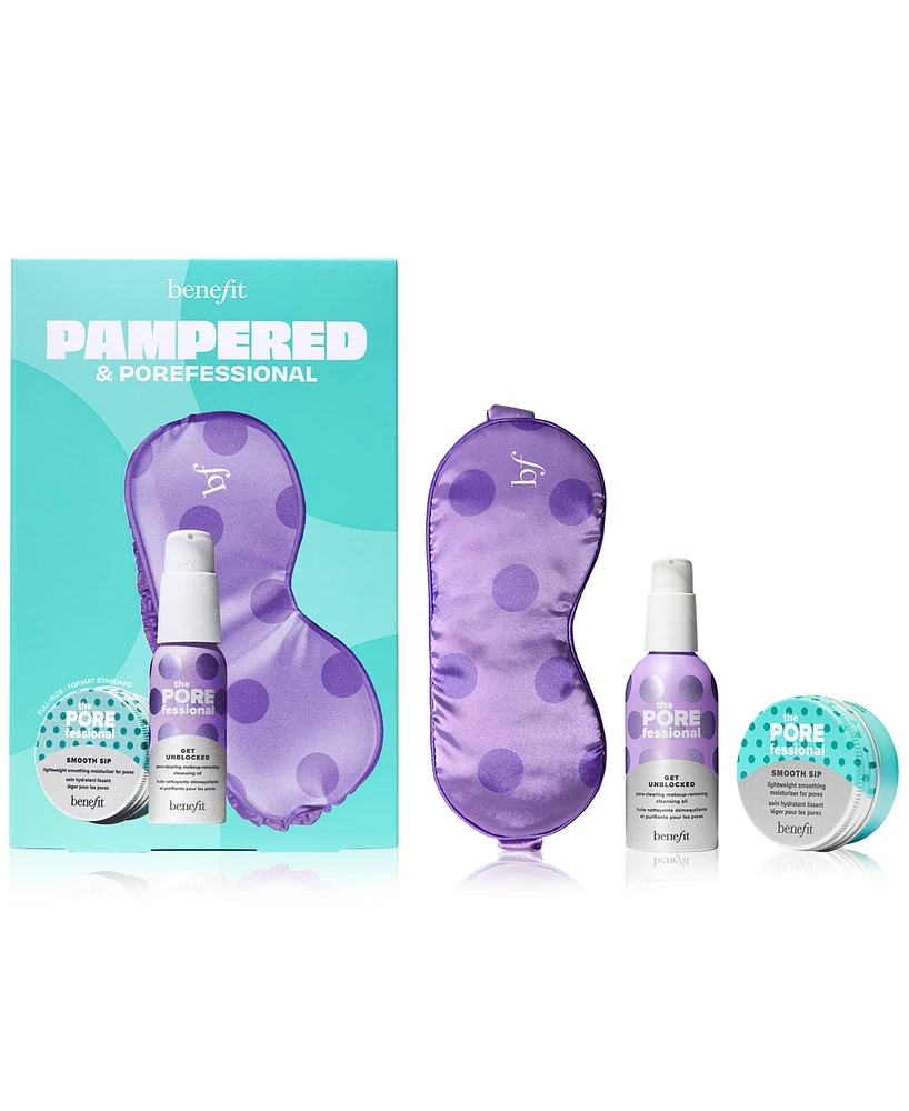 Benefit Cosmetics Pampered & POREfessional Moisturizer and Cleansing Oil Duo