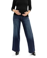 Re:Denim Over the Bump Wide Leg Maternity Jeans