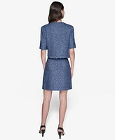 Karl Lagerfeld Paris Women's Embellished Cropped Jacket