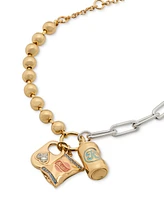 kate spade new york Two-Tone Mixed Chain Charm Bracelet