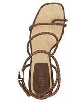 Schutz Women's Kaya Straw Stiletto Heel Sandals