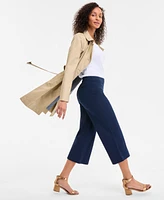 Style & Co Women's High-Rise Cropped Wide-Leg Pants, Exclusively at Macy's