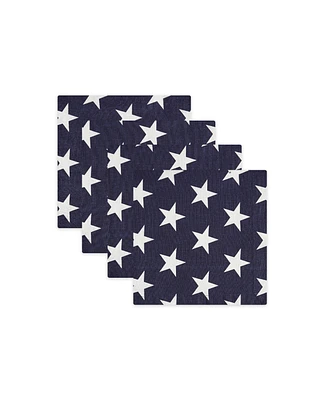 Tableau Star Americana Set of 4 Napkins, 8.25" x 8.25"