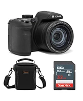 Kodak Kodak Pixpro AZ405-bk 20MP Digital Camera 40X Optical Zoom 24mm Wide Angle Lens Optical Image Stabilization 1080P Full Hd Video 3" Lcd Vlog