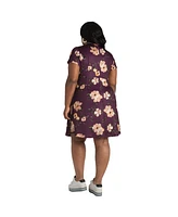 Poetic Justice Plus Floral Skater Mini Dress