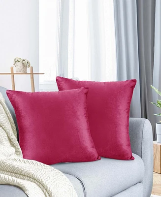 Nestl Elegant Velvet Removeable Cover 2-Pack Decorative Pillows