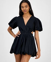 Cindy Castro New York Women's Cameron Cotton Bubble Mini Dress