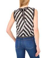 CeCe Women's Crochet Sweater Tank Top