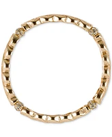 Patricia Nash Gold-Tone Pave Fireball Rope Stretch Bracelet