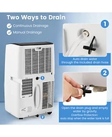 Gymax 4-in-1 Portable Air Conditioner 12000 Btu Smart WiFi Air Cooler w/ Fan Dehumidifier 24H Timer