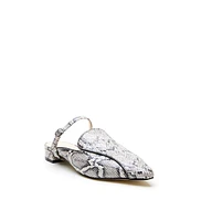Alterre Women's Python Twiggy Customizable Pointed Loafer Slides