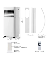 Gymax 3 in 1 Portable Air Conditioner Ac Unit Air Cooler 8000BTU Ashrae 230 sq.ft