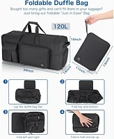 Urtala 120L Travel Duffle Bag for Men and Women, Urtala 34” Large Duffle Bag for Traveling with Shoes Compartment, Foldable Travel Duffel Bags,