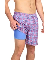Tailorbyrd Men's Kaleidoscope Swim Shorts