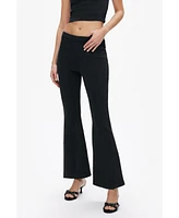 Nocturne Women's Ribbed Flared Pants