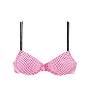 Lascana Women's Gingham Underwire Bikini Swimsuit Top