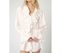 WeWoreWhat Women's Ruffle Dress