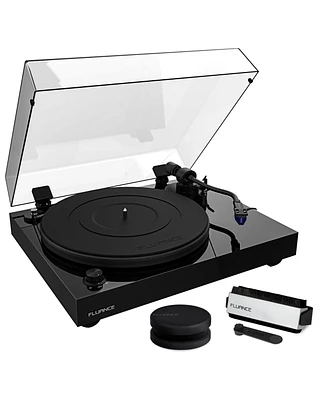 Fluance RT84 Reference High Fidelity Vinyl Turntable Record Player with Ortofon 2M Blue Cartridge, Speed Control Motor, Weight