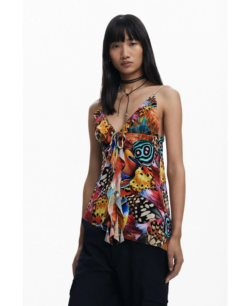 Desigual Women's T-shirt designed by Mr. Christian Lacroix