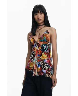Desigual Women's T-shirt designed by Mr. Christian Lacroix