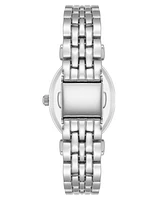 Anne Klein Women's Quartz Oval Roman Numeral Silver-Tone Metal Alloy Watch, 25mm