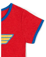 Justice League Toddler Girls Dc Comics Wonder Woman Ringer T-Shirt