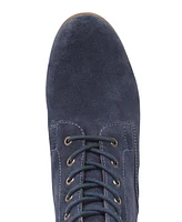 Derby Lace Up Block Heel Boots