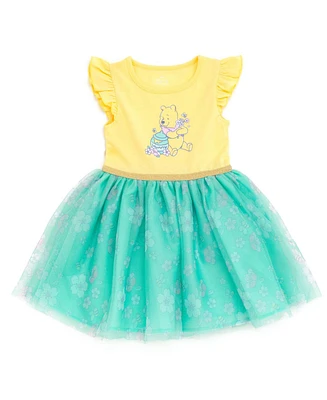 Winnie the Pooh Toddler Girls Disney Raya and the Last Dragon Mermaid Frozen Nightmare Before Christmas Tulle Dress to