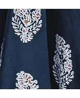 Cupshe Women's Navy Ornate Keyhole Maxi Beach Dress